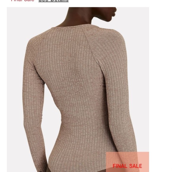 ALIX NYC
Bianca Marled Rib Knit Bodysuit chestnut size L NWT classic elegant - Picture 3 of 14